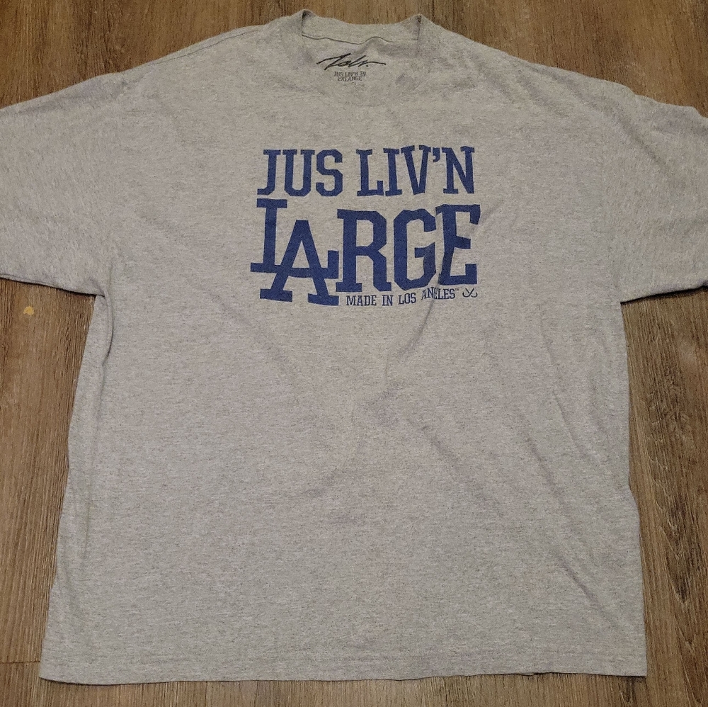 Jslv jus liv'n LArge made in Los Angeles t-shirt men's size 2XL